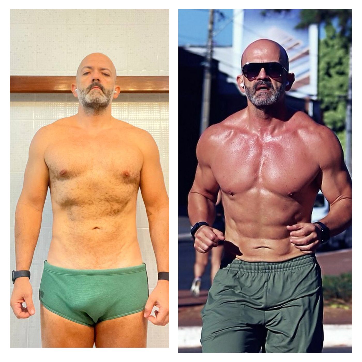 Antes e depois: Raphael Mendonça