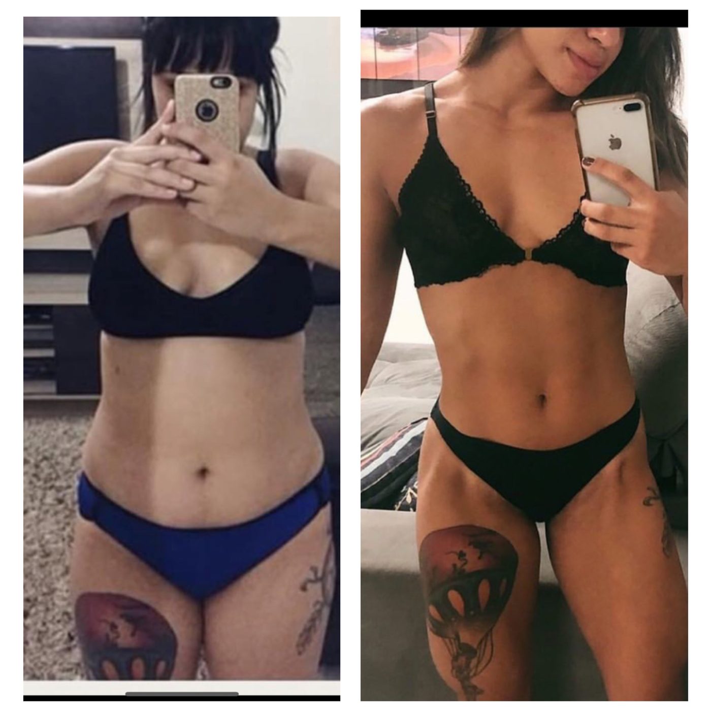Antes e depois: Letícia Borges